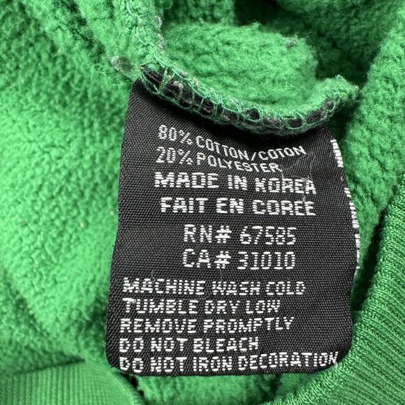 Y2K Nintendo Mens Hoodie Size Large Distressed Zelda Game Sweatshirt Green 2006 - Picture 11 of 16